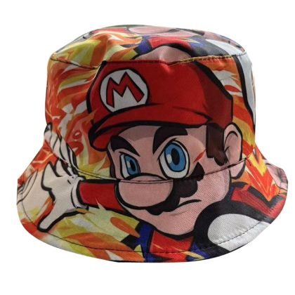 Super Mario Printed Fisherman Hat - Anime Fisherman Hat