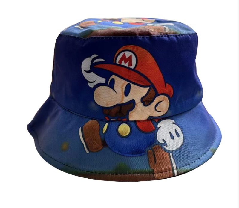 Super Mario Anime Printed Bucket Hat