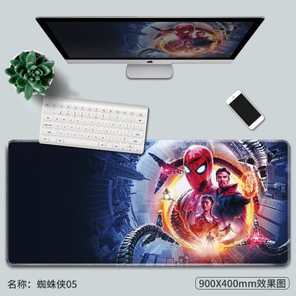 Marvel Spider-Man Anime Printed Mouse Pad: Extra-Thick for Wrist Comfort, Extra-Large for Smooth Use!