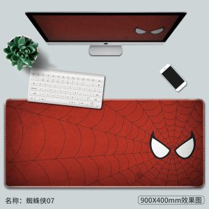 Marvel Spider-Man Anime Print Mouse Pad: 3-5mm Thick for Wrist Comfort, 40×90cm Large for Smooth Gaming/Work – Refresh Your Desk!