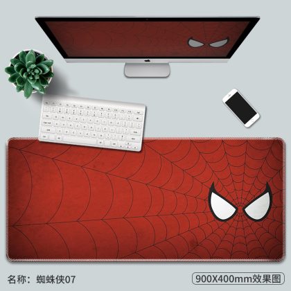 Marvel Spider-Man Anime Print Mouse Pad: 3-5mm Thick for Wrist Comfort, 40×90cm Large for Smooth Gaming/Work – Refresh Your Desk!