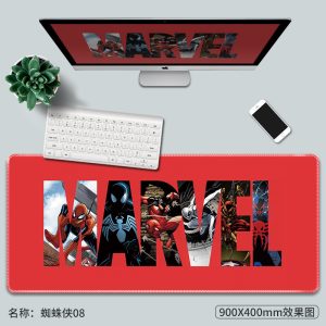 Marvel Spider-Man Anime Print Mouse Pad: 3-5mm Thick for Wrist Comfort, 40×90cm Large – Smooth Gaming/Work, Instant Desk Glow!
