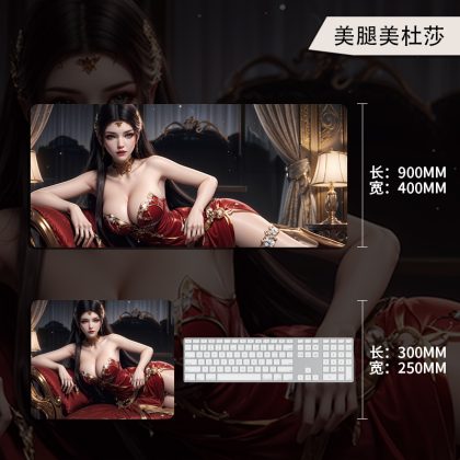 Oversized Chinese - Style Anime Medusa's Beautiful Legs Gaming Mouse Pad - Large Desk Mat for Office