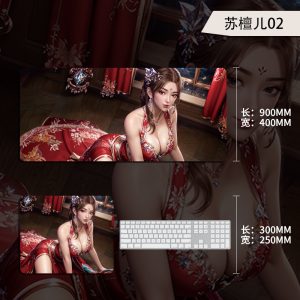 Suzuran 02 Anime Mouse Pad - Sexy Beauty, Extra - Large Desk Pad for Office