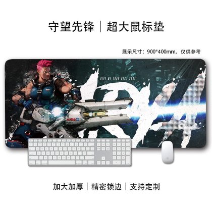 Oversized Mouse Pad with Overwatch Junkrat Print - XXL Gaming & Office Desktop Mat