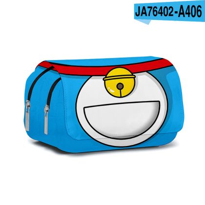 Doraemon Double-Decker Pencil Box – 3D Printed Cartoon Case, Quick-Access Compartments for High-School & Primary Students, SEO Gift Idea
