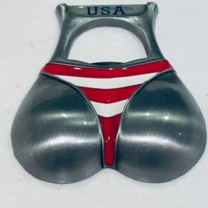 Unique Bikini - Shape Metal Beer Opener - Portable USA - Themed Bottle Opener for Home Bar, Parties & Gifts