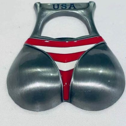 Unique Bikini - Shape Metal Beer Opener - Portable USA - Themed Bottle Opener for Home Bar, Parties & Gifts
