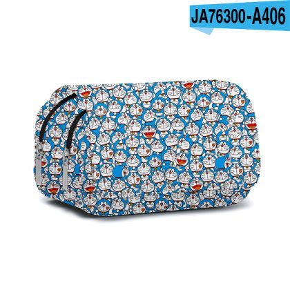 Magic 3D Doraemon Double-Layer Pencil Case - Cartoon Print School Supply for Students with Pop-Up Effect