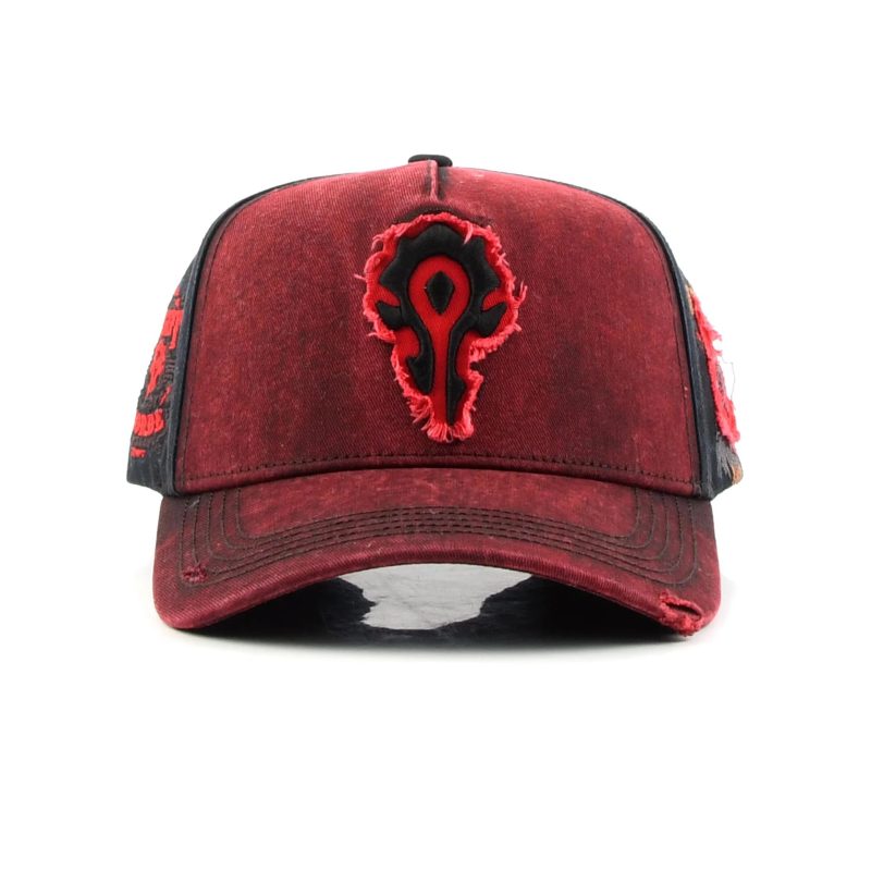 Red-Black Printed Stylish Outdoor Baseball Cap – Trendy Two-Tone Dajian Duck Bill Cap! - Image 6