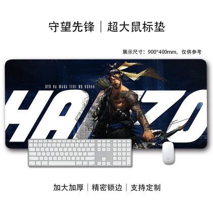 Overwatch Hanzo XXL Gaming Mouse Pad – Extra Large Desk Mat for PC Gaming & Work, Precision Control with Premium Build