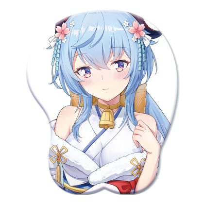 Genshin Impact Ganyu Kimono - Style 3D Silicone Wrist Rest Mouse Pad - Soft & Comfortable for Office