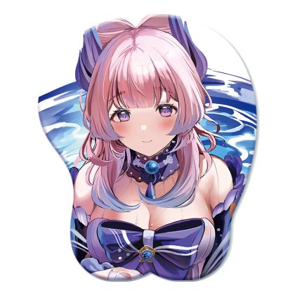 Genshin Impact Sangonomiya Kokomi 3D Silicone Wrist Rest Mouse Pad - Soft & Comfortable for Office