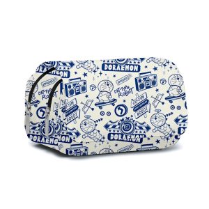 Magical Doraemon and His 4D Pocket Double-Layer Pencil Case - Cartoon Print School Supply with Detachable Toy for Students