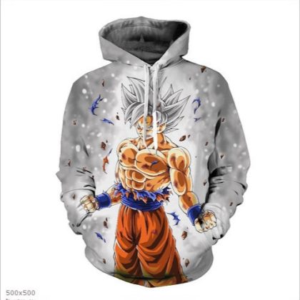 Super Saiyan Goku 3D Digital Print Men's Casual Fall Pullover Hoodie – Must-Have for Dragon Ball Fans!