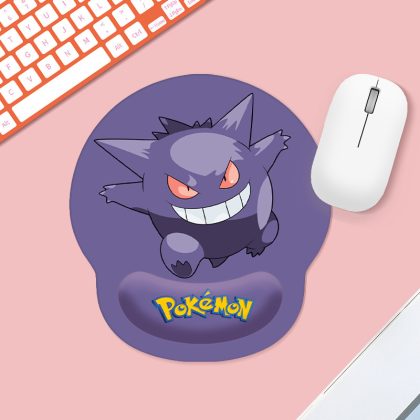 Gengar Pokémon Cute Cartoon Gel Wrist Rest Mouse Pad (Small) - Soft Silicone Mouse Mat with Ergonomic Support for Computer/Laptop​