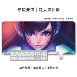 Overwatch D.Va XXL Extended Gaming Mouse Pad – Ultra-Thick Desk Mat with Precision Stitching, Perfect for PC Gamers & Office Use