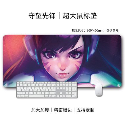 Overwatch D.Va XXL Extended Gaming Mouse Pad – Ultra-Thick Desk Mat with Precision Stitching, Perfect for PC Gamers & Office Use