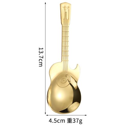 Guitar - Shaped Gold Bottle Opener - Creative Portable Beer Opener & Unique Home Bar Decor