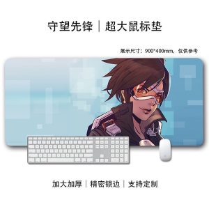 Overwatch Tracer XXL Gaming Mouse Pad – Extra Large Extended Desk Mat for PC, Workstation & Home Office | Durable Stitched Edges, Precise Character Art, Ultra Smooth Surface