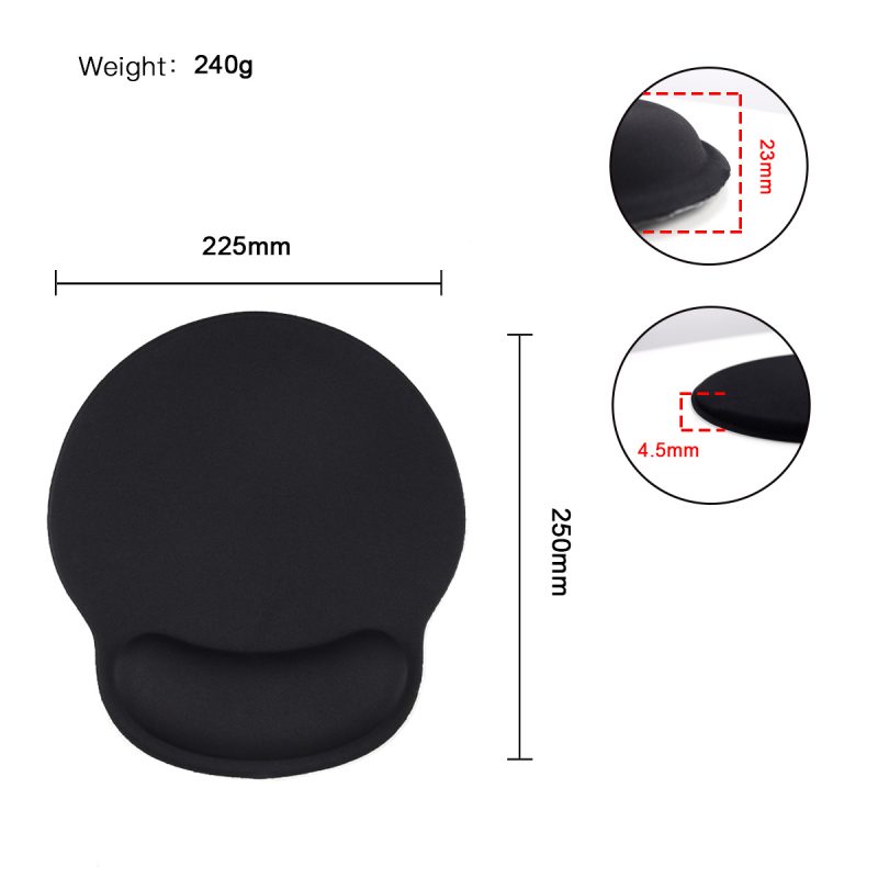 Adorable Rabbit “Good Luck” Silicone Gel Wrist Rest Mouse Pad, Small Kawaii Cartoon Computer Desk Mat for Office & Study - Image 3