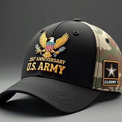 U.S. Army 250th Anniversary Embroidered Baseball Cap - Premium Military-Inspired Hat for Army Enthusiasts & Collectors