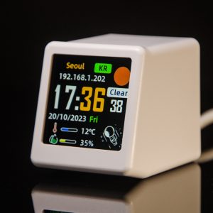 WiFi Desktop Animated Weather Clock with Real - Time Weather Data – Creative Desk Decor Gift & Multifunctional Weather Station