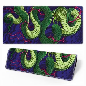 Oversized Snake - Themed Gaming Mouse Pad - Locked Edge, Smooth Surface for Esports & Desk