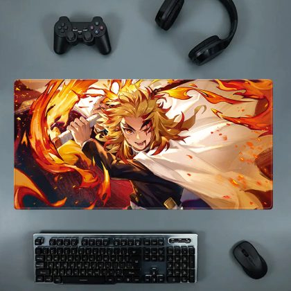 Demon Slayer Tanjiro & Nezuko Kamado Extra Large Anime Gaming Mouse Pad - Oversized Desk Mat for Computer Keyboard, Gamer & Office