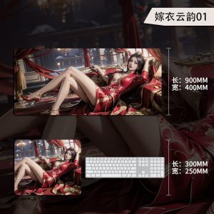 Bridal Yun Yun Extra - Large Gaming Mouse Pad - Exquisite Beauty Design for Gamers and Fantasy Aesthetics Enthusiasts