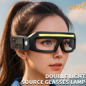 XTE Multi - Function Glasses Light, TYPE - C Rechargeable Warning Headlamp, Compact & Portable with Motion Sensor