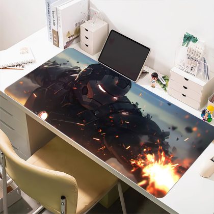 War Machine Marvel Battle Blaze Extra Large Mouse Pad - Cartoon Gaming & Desk Mat for Superhero Fans | High-Precision, Stylish Desk Pad