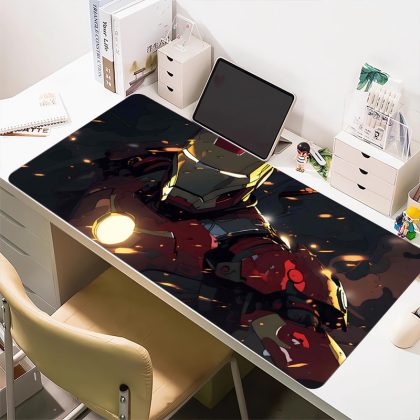 Iron Man Marvel Battle-Ready Extra Large Mouse Pad - Cartoon Gaming & Desk Mat for Superhero Fans | High-Precision, Stylish Desk Pad