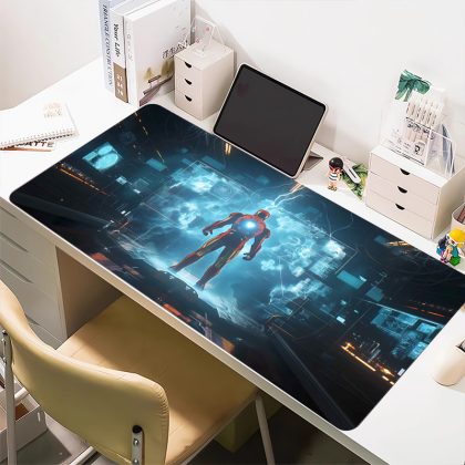 Iron Man Marvel Tech-Style Extra Large Mouse Pad - Cartoon Gaming & Desk Mat for Superhero Fans | High-Precision, Stylish Desk Pad