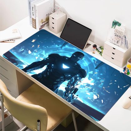 Iron Man Marvel Neon Tech Extra Large Mouse Pad - Cartoon Gaming & Desk Mat for Superhero Fans | High-Precision, Stylish Desk Pad