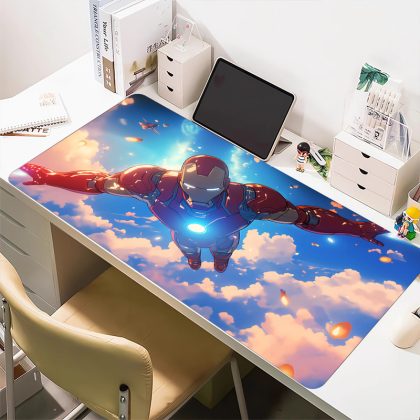Iron Man Marvel Sky Flight Extra Large Mouse Pad - Cartoon Gaming & Desk Mat for Superhero Enthusiasts | High-Precision, Stylish Desk Pad