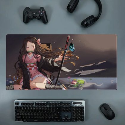 Demon Slayer Nezuko Kamado Serene Scene Extra Large Anime Gaming Mouse Pad - Oversized Desk Mat for Computer Keyboard, Gamer & Office