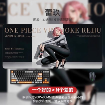 One Piece Vinsmoke Reiju Extra Large Gaming Mouse Pad - Oversized Desk Mat for Computer Keyboard, Gamer & Office