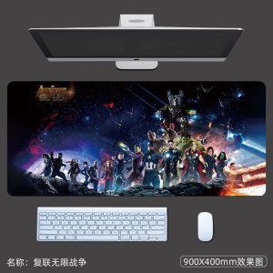Marvel Avengers: Infinity War Mouse Pad - Large Gaming Mat with Thanos, Iron Man, Captain America & More | Extended Keyboard Pad for Gamers