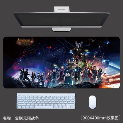 Marvel Avengers: Infinity War Mouse Pad - Large Gaming Mat with Thanos, Iron Man, Captain America & More | Extended Keyboard Pad for Gamers