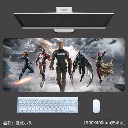 Marvel Avengers Team Captain America, Iron Man & More Extra - Large Gaming Mouse Pad - Perfect for Gamers and Marvel Enthusiasts