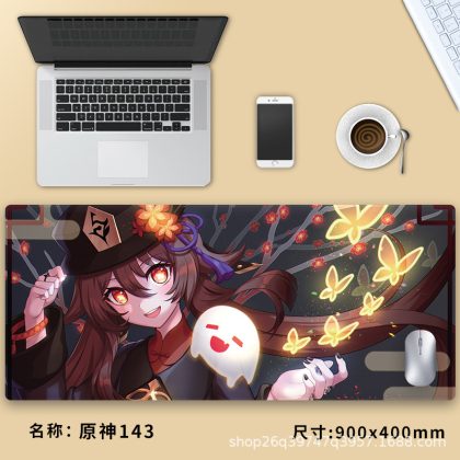 Genshin Impact Hu Tao & Ghost Extra - Large Gaming Mouse Pad - Perfect for Gamers and Genshin Impact Fans