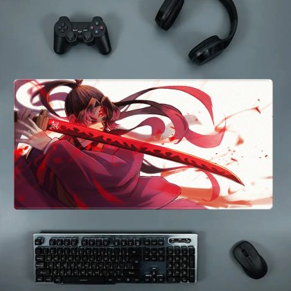 Demon Slayer Yoriichi Tsugikuni Extra Large Anime Gaming Mouse Pad - Oversized Desk Mat for Computer Keyboard, Gamer & Office
