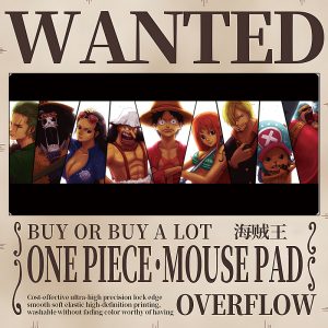 One Piece Straw Hat Crew Collage Extra - Large Gaming Mouse Pad - Epic Pirate Team Design for Fans and Gamers