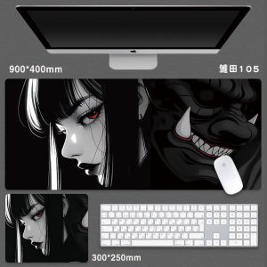 Naruto Hinata Hyuga Anime Giant Gaming Mouse Pad – Extra Large Keyboard Mat Desk Pad for Gamers & Otakus, Premium Non-Slip Rubber Base & Vivid Character Artwork