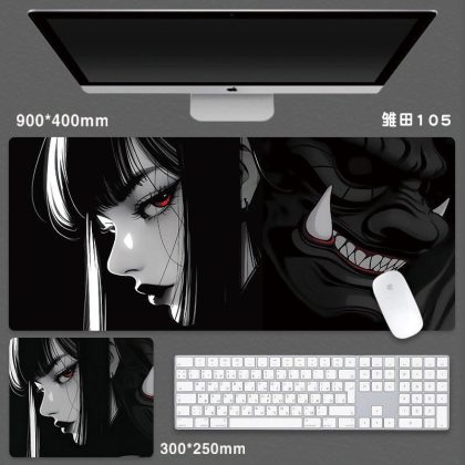 Naruto Hinata Hyuga Anime Giant Gaming Mouse Pad – Extra Large Keyboard Mat Desk Pad for Gamers & Otakus, Premium Non-Slip Rubber Base & Vivid Character Artwork