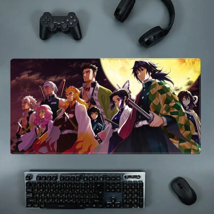 Demon Slayer Hashira Extra Large Anime Gaming Mouse Pad - Oversized Desk Mat for Computer Keyboard, Gamer & Office