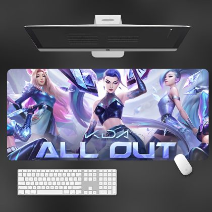 League of Legends K/DA All Out Large Gaming Mouse Pad - Perfect for FPS Games & Office Desk