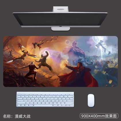 Marvel Avengers: Infinity War Epic Battle Mouse Pad - Extra Large Gaming & Keyboard Mat with Thanos, Iron Man, Doctor Strange & More