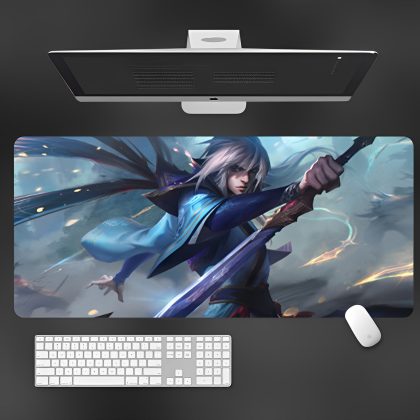 League of Legends Yasuo Large Gaming Mouse Pad - Ideal for FPS Games & Office Desk